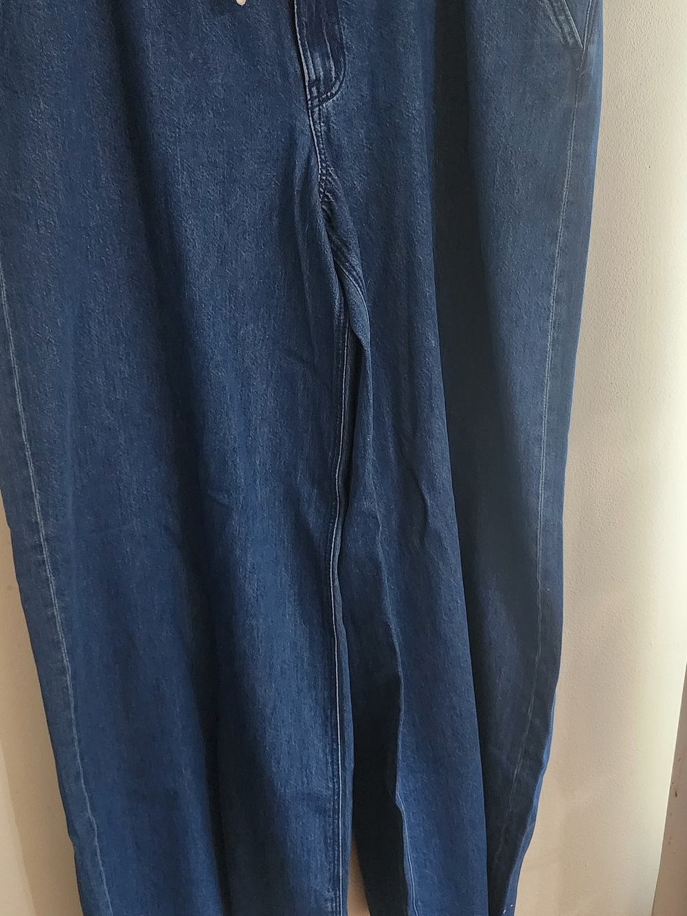 American Eagle Ultra Wide Leg Low-Rise Pull-On Denim Pants Wash XL Long